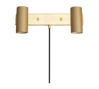 Globen Lighting Hubble 2 wall lamp Brushed brass