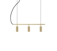 Globen Lighting - Hubble 3 Pendant, Brushed Brass - Brushed Brass