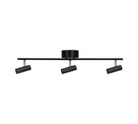 Globen Lighting Hubble 3 Long ceiling lamp Black-brass