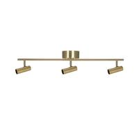 Globen Lighting Hubble 3 Long ceiling lamp Brushed brass