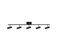 Globen Lighting Hubble 5 Long ceiling light Black