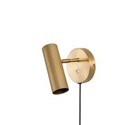 Globen Lighting Hubble wall light, brushed brass