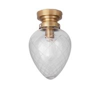 Globen Lighting Juni IP44 ceiling lamp sanded clear