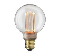 Globen Lighting Light bulb E27 Laser LED filament glob Clear