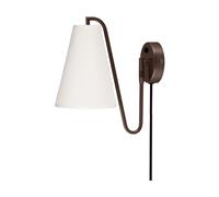 Globen Lighting Lou wall lamp Bouclé white-bronze