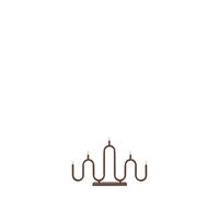 Globen Lighting Noel 5 Advent Candle Holder Bronze