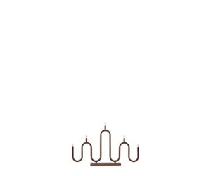 Globen Lighting Noel 5 Advent Candle Holder Bronze