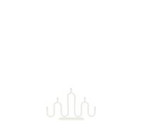 Globen Lighting Noel 5 Advent Candle Holder/Portable Lamp Ivory White