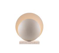 Globen Lighting Orbit Table Lamp Beige/ Beige Travertine
