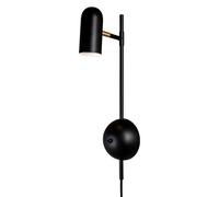 Globen Lighting - Swan Wall Lamp, Black - Black