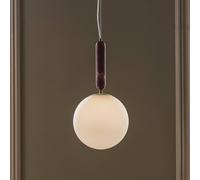 Globen Lighting Torrano hanging light, red, Ø 30 cm, marble