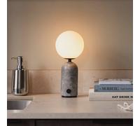 Globen Lighting Torrano rechargeable table lamp, marble grey