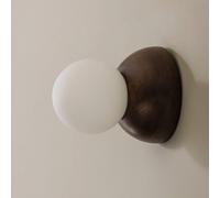 Globen Lighting Torrano wall light, brown, Ø 13 cm, IP44