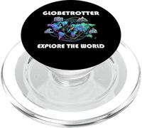 Globetrotter Explore the World - Trip Adventure Motif PopSockets PopGrip for MagSafe