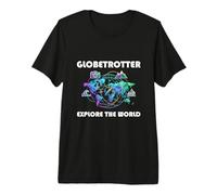 Globetrotter Explore the World - Trip Adventure Motif Premium T-Shirt