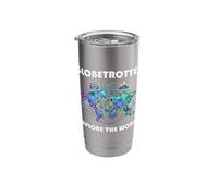 Globetrotter Explore the World - Trip Adventure Motif Stainless Steel Insulated Tumbler
