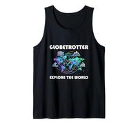 Globetrotter Explore the World - Trip Adventure Motif Tank Top