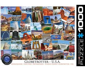 Globetrotter USA 1000 piece jigsaw puzzle 680mm x 490mm CLEARANCE PRICE...