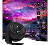 Globing Gunong Night Light, Globing Gunong Universe Projector, Globing Gunong Galaxy Projector, Cosmico Stellar Galaxy Projector,12 in 1 Night Light Galaxy Projector Starry Sky 360° Rotate (Black)