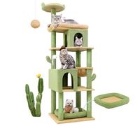 Globlazer S72 Heavy Duty Cactus Cat Tree for Large Cats, Sturdy 72in Maine Coon Cat Tree for Large Cats 20 lbs+ Cactus Cat Tower for Adult Biggest Cats with 6 Scratching Posts, Hammock