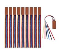 GLOBLELAND 10Pcs Ribbon Bookmarks Colored Artificial Leather Bookmark 370x30mm/14.6x1.2inch Colorful Ribbon Page Markers Kits for DIY Crafts Sewing for Books Readers