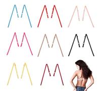 GLOBLELAND 18 Pairs 9 Colors Colorful Adjustable Bras Straps Elastic 35cm Non-Slip Underwear Strap Replacement Sewing Shoulder Straps for Women Bikini Tops Dress Bathing Swimsuit
