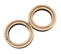 GLOBLELAND 2 Pcs Round Circle Leather Cutting Die Set Cutting Wooden Base Dies Leather Punch Die Cut Templates for DIY Craft Leather Cloth Handmade