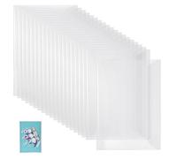 GLOBLELAND 20 Pcs A5 Transparent PVC Book Cover 12.4x8.66 inch