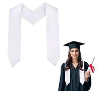 GLOBLELAND 2Pcs 59" Unisex Graduation Stole Plain Graduation Sash Graduation Honor Etiquette Graduation Accessories for Academic Church Priest Choir Stole Steel