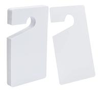 GLOBLELAND 30pcs 3 x 5 Inches White Parking Permit Blank Hang Tag Plastic DIY Hanger Weatherproof Hanging Tag for DIY Craft Door Car Home Office Hotel Restaurant Decoration