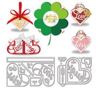GLOBLELAND 3D Valentine's Day Love Box Cutting Dies for Card Making Love Heart Pocket Die Cuts Valentine's Day Cut Dies for DIY Scrapbooking Journal Embossing Paper Craft Decor