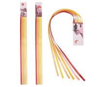 GLOBLELAND 3Pcs 3 Styles Landscape Bible Ribbon Bookmarks 37x3cm/14.6x1.2inch Orange Scenery Artificial Leather Book Marker Colorful Ribbon Page Markers Kits for DIY Crafts Sewing for Books Readers