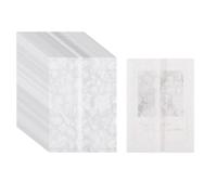 GLOBLELAND 60 Sheets Vellum Jackets for 5x7 inch Invitations Flower Pre-Folded Vellum Jackets Paper Envelopes Translucent Wedding Invitations Wraps for DIY Printing Drawing Sketching