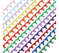 GLOBLELAND 60 Yards 12 Colors Gimp Braid Trim with Elastic Button Loop for Bridal Wedding Festival Christmas DIY Crafts Jewelry Upholstery Dress Zipper Extender Sewing Embellishments