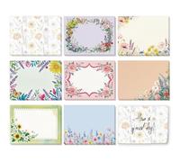GLOBLELAND 8 Pads 400 Sheets Flowers Sticky Notes Set 4x3 inch Plants Frame Self-Adhesive Memo Pads Wildflowers Post it Notes for Journaling Meeting Office Planners Craft Lovers