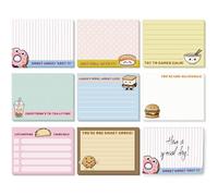 GLOBLELAND 8 Pads 400 Sheets Flowers Sticky Notes Set 4x3 inch Plants Frame Self-Adhesive Memo Pads Wildflowers Post it Notes for Journaling Meeting Office Planners Craft Lovers