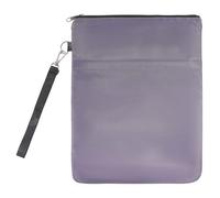 GLOBLELAND Dark Gray Waterproof Book Sleeves with Zipper for Book Lovers 12"X9.5" Paperback Cover Travel Book Pouch Protector with Zipper and Front Pocket for Paperbacks Hardcover Books Gifts