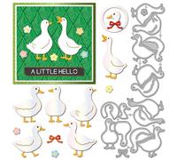GLOBLELAND Duck Cutting Dies for Card Making Poultry Animals Metal Die Cuts Ducks Flowers Bow Cuts Stencils for DIY Embossing Scrapbooking Crafts Paper Decor