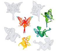 GLOBLELAND Fairy Angels Metal Cutting Dies Stencils for Scrapbooking Photo Album Decorative DIY Paper Cards Making Gift, Assorted Sizes
