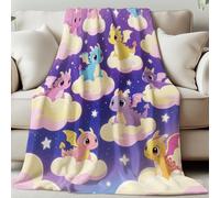 GLOBLELAND Fantasy Style Dragon Throw 59×51 inch Clouds Soft Cozy Flannel Blanket Cartoon Dragon Washable Fuzzy Throw Blanket for Home Office Room Bed Sofa Chair Gift Wedding Christmas Anniversary