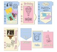 GLOBLELAND Handbook and Text Cutting Dies Mini Metal Album Brochure Die Cutting Dies Embossing Stencils Template for DIY Scrapbooking Photo Album Paper Card Decorative