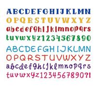 GLOBLELAND Letter and Number Set Cutting Dies Handwritten Text Metal Die Cuts Alphabet Words Cutting Embossing Templates for Scrapbooking Crafts Paper Cards Making
