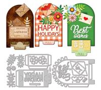 GLOBLELAND Mailbox Gift Box Holder Cutting Dies for Card Making Mini Envelope Metal Die Cuts Cutting Dies Templates for Scrapbooking Journal Embossing Paper Craft Decor