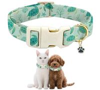 GLOBLELAND Sea Turtles Patterned Dog Collar for Daily Pets Sea Animals Puppy Collars Summer Ocean Adjustable Soft Pet Scarf with Quick Release Buckle for Small Dogs Walking Running