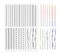 GLOBLELAND Sewing Thread Border Clear Stamps for Cards Making Lace Border Clear Stamp Seals 5.83x8.27inch Transparent Stamps for DIY Scrapbooking Photo Album Journal Home Decoration