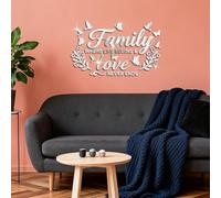 GLOBLELAND Silver Birds Vines Acrylic Mirror Wall Stickers 15.75x9.84inch 3D Self-Adhesive Butterflies Acrylic Mirror Wall Decals for Bedroom Bathroom Living Room