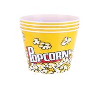 Globly 4 Pop Corn Bowls, 12 x 16 cm, Reusable Plastic Bucket
