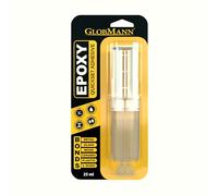 Globmann Epoxy Adhesive, 5 Minute Epoxy Clear Fast Curing Multi-Purpose Epoxy Glue for Repairing Hard Plastics, Metals, Ceramics, Wood, Etc (25ml)