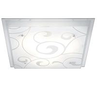 globo 48062-3 Dia Ceiling Lamp Metal White Clear Satined with Decor