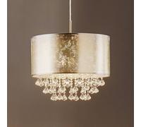 Globo Amy - silver fabric hanging light hanging elements